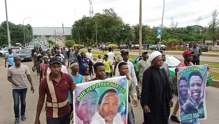 free Zakzaky protest in abuja on wed 4th sept 2019